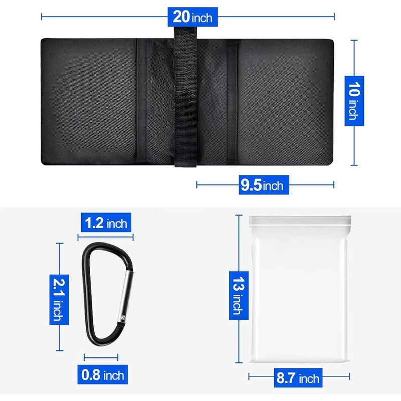 EMART Heavy Duty Sandbag Photo Studio Weight Bag Saddlebag Design for Photography Light Stand Tripod, Outdoor Patio, Sports, Pop up Tent, Umbrella Base, Camping, Fishing Chair -4 Packs Set(Black) - Image 4